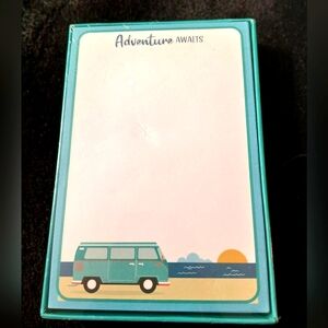 Ink, Inc Note Paper W/Tray 200 Loise Sheets "Adventure Awaits"